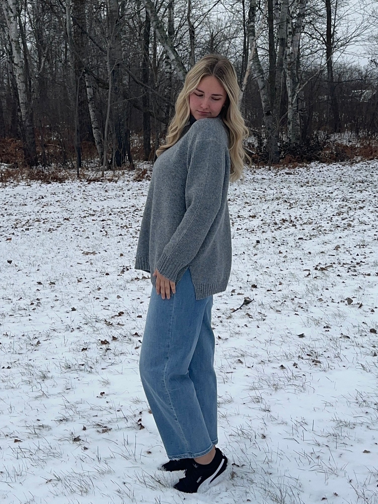 Frosty Mock Neck